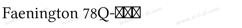 Faenington 78Q字体转换